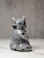 Labradorite Meditating Yoga Dog Carving