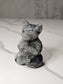 Labradorite Meditating Yoga Dog Carving