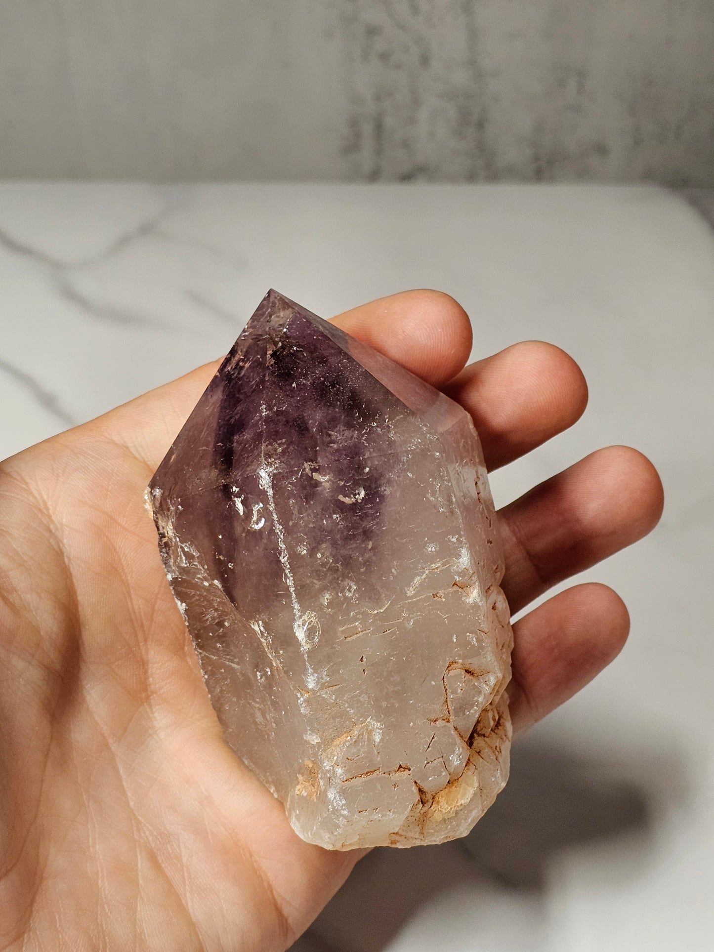 Amethyst Top Polished Point