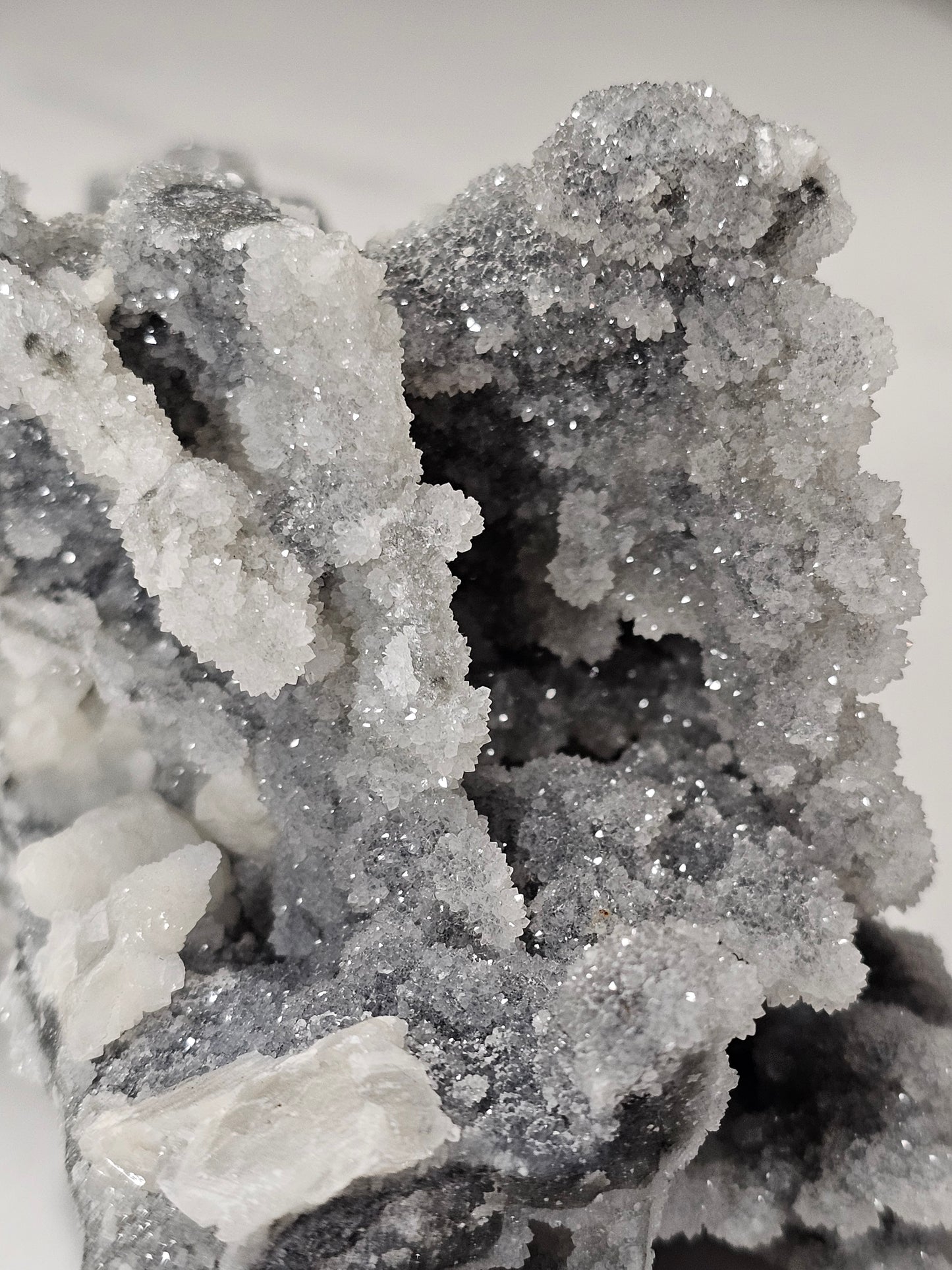 Calcite on Sphalerite Specimen