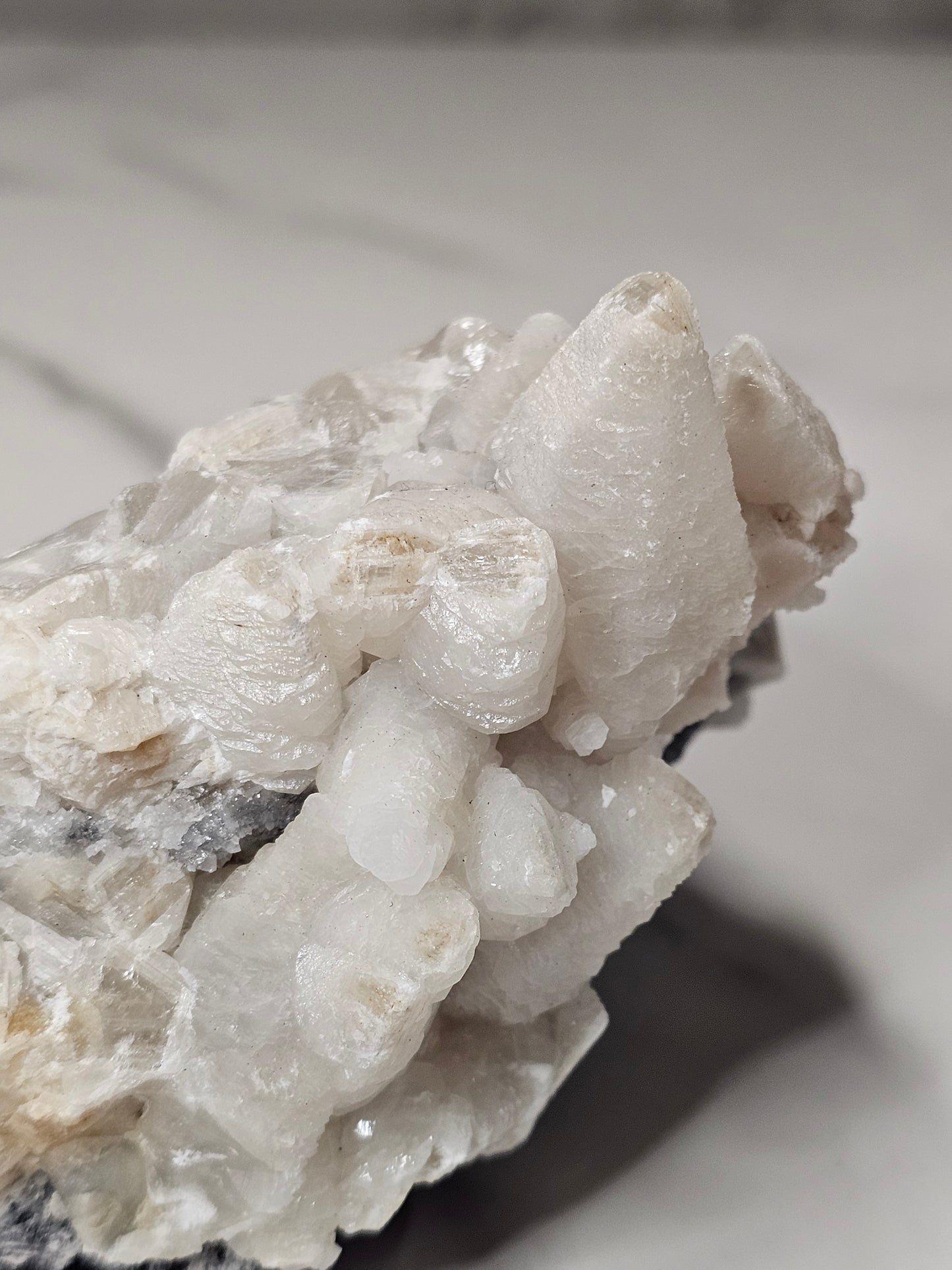 Calcite on Sphalerite Specimen