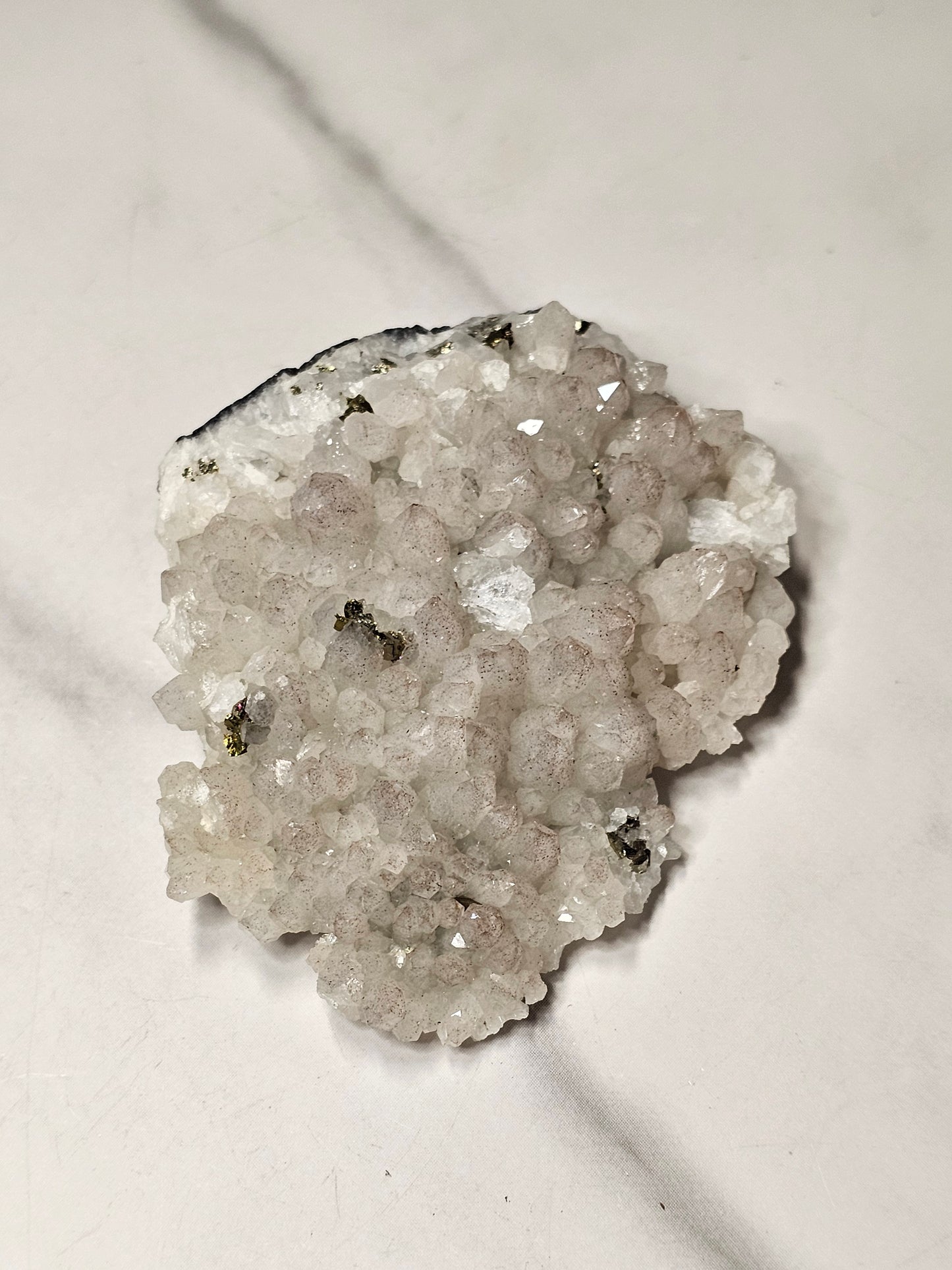 Pyrite on Quartz Specimen