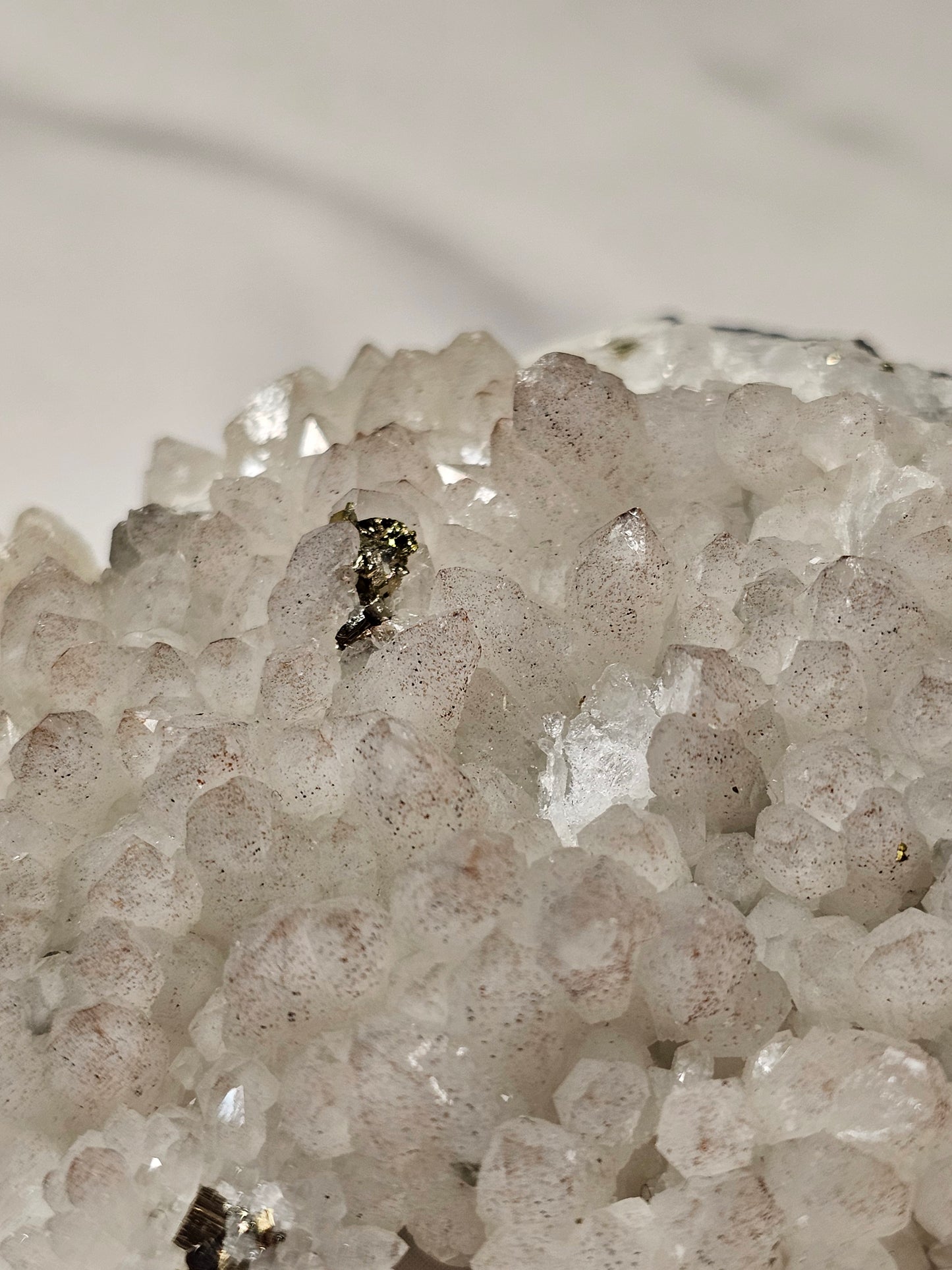 Pyrite on Quartz Specimen