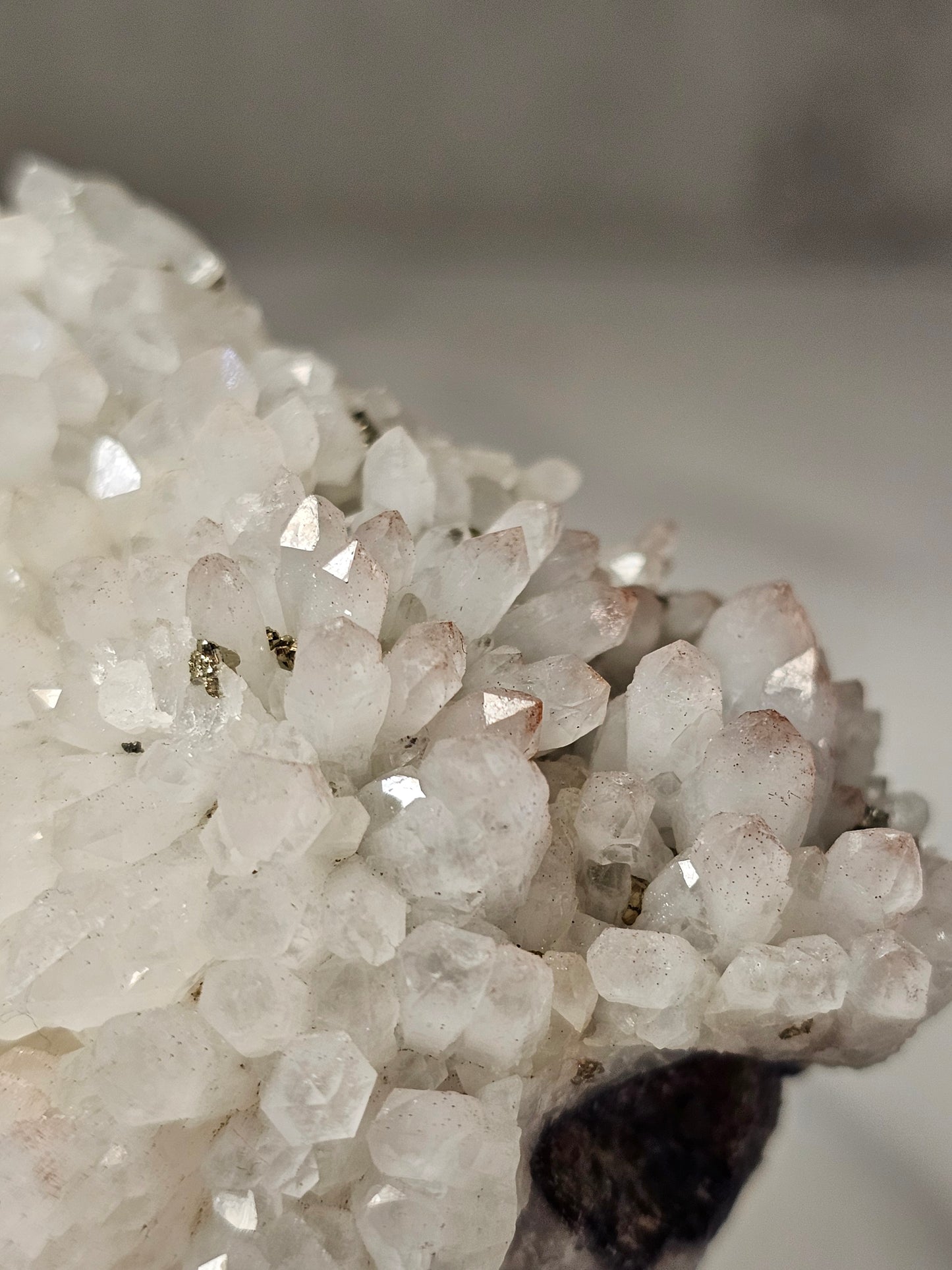 Pyrite on Quartz Specimen