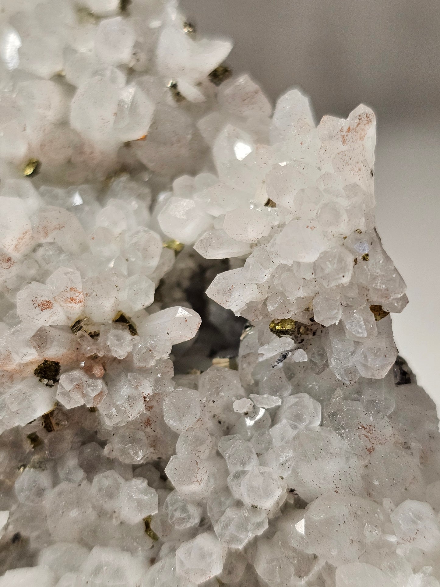 Pyrite on Quartz Specimen