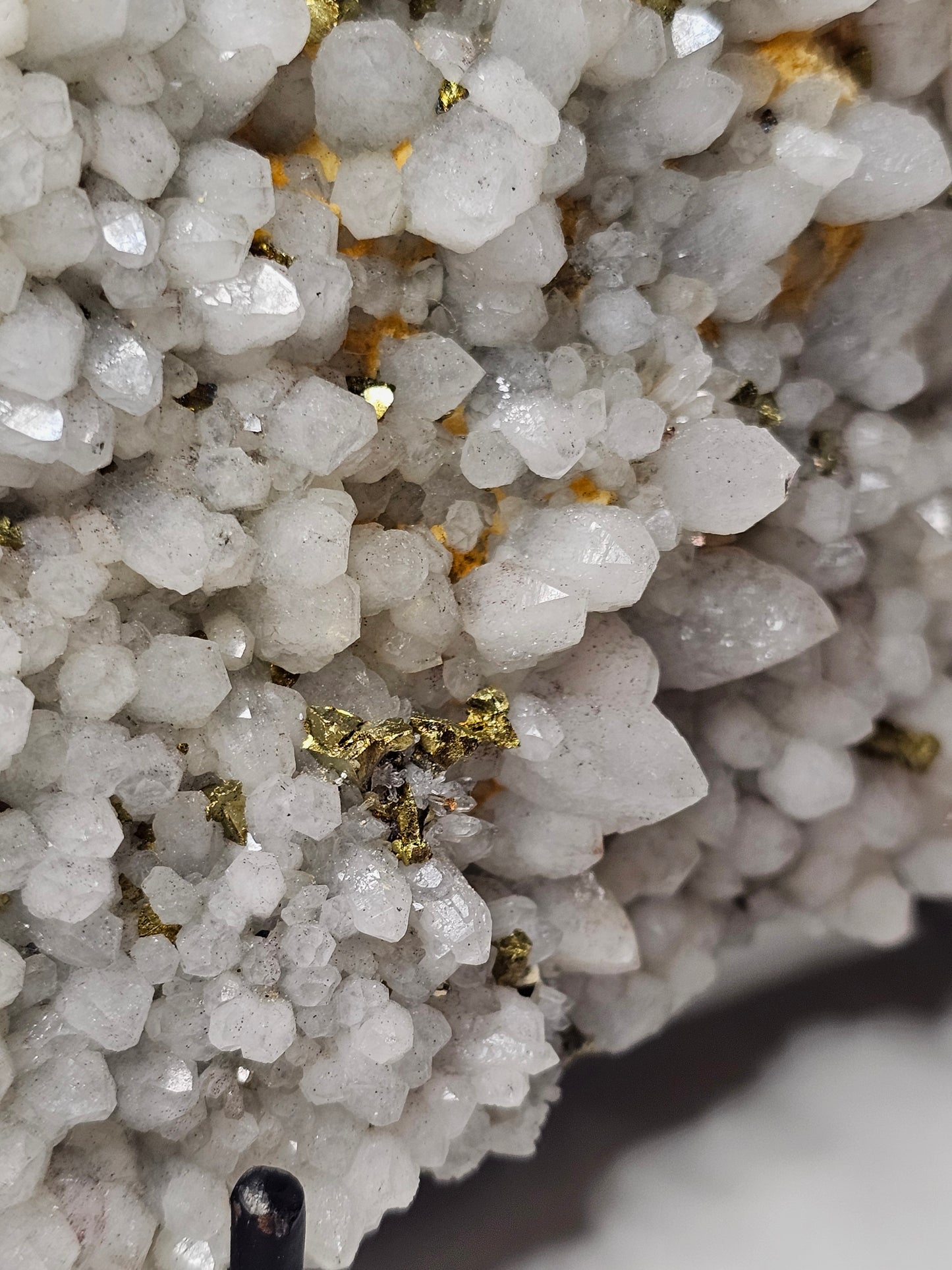 Pyrite on Quartz Specimen