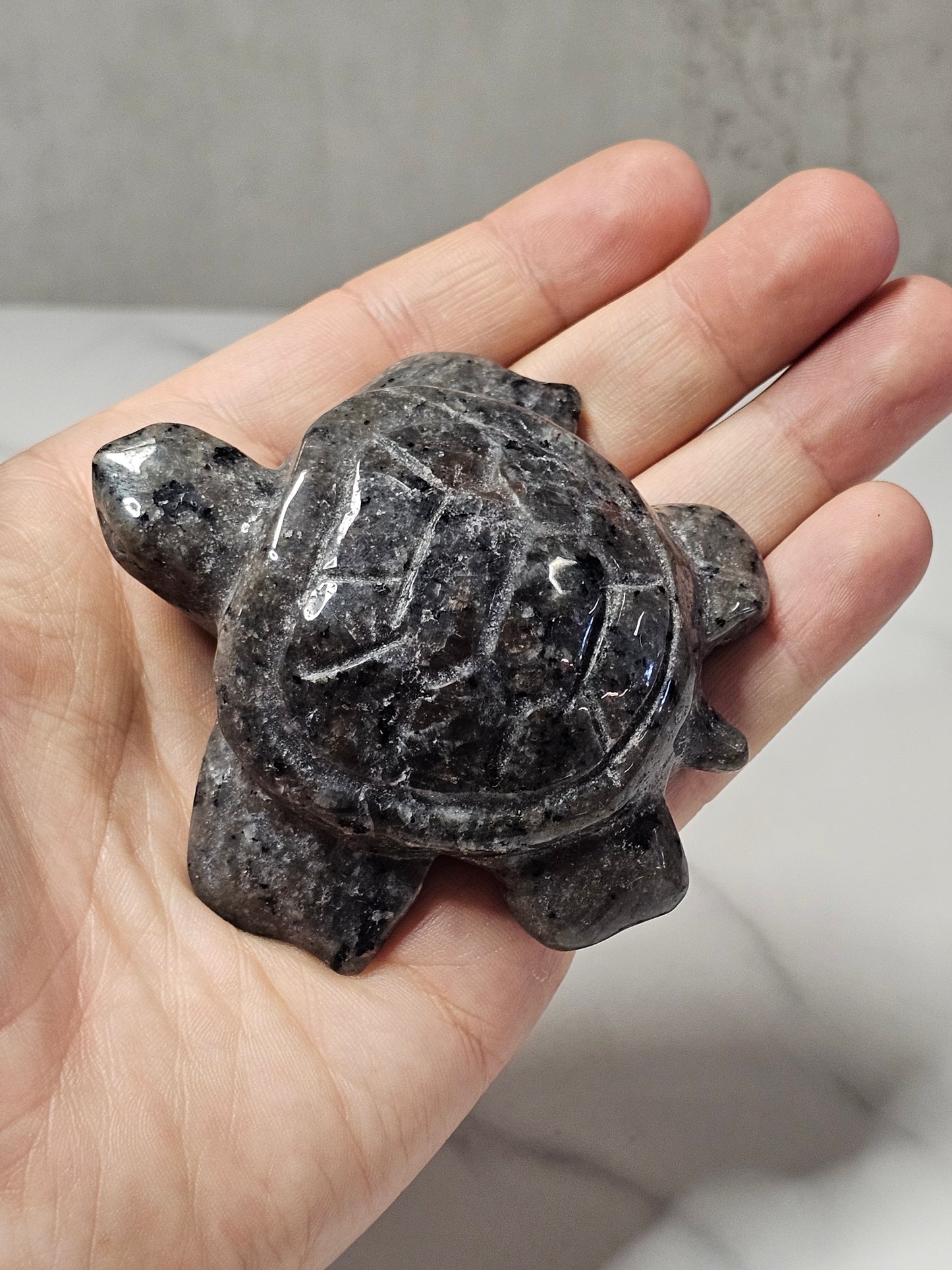 Yooperlite Sea Turtle Carving