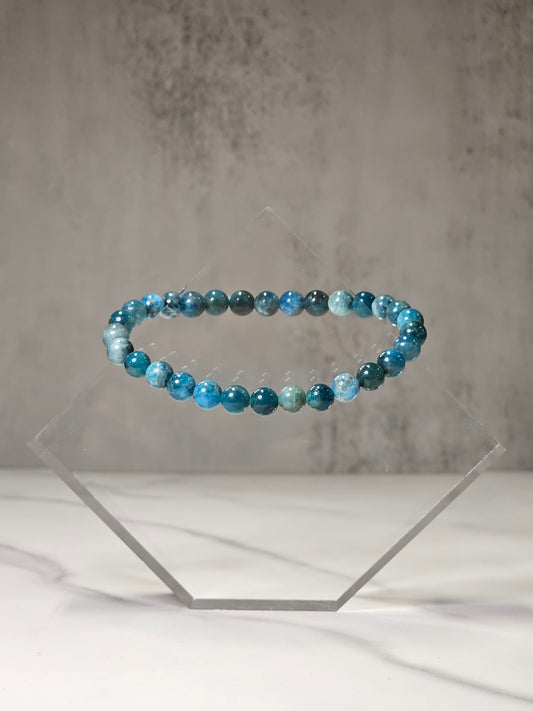 Blue Apatite Stretchy Bracelet
