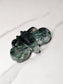 Moss Agate Moth Carving