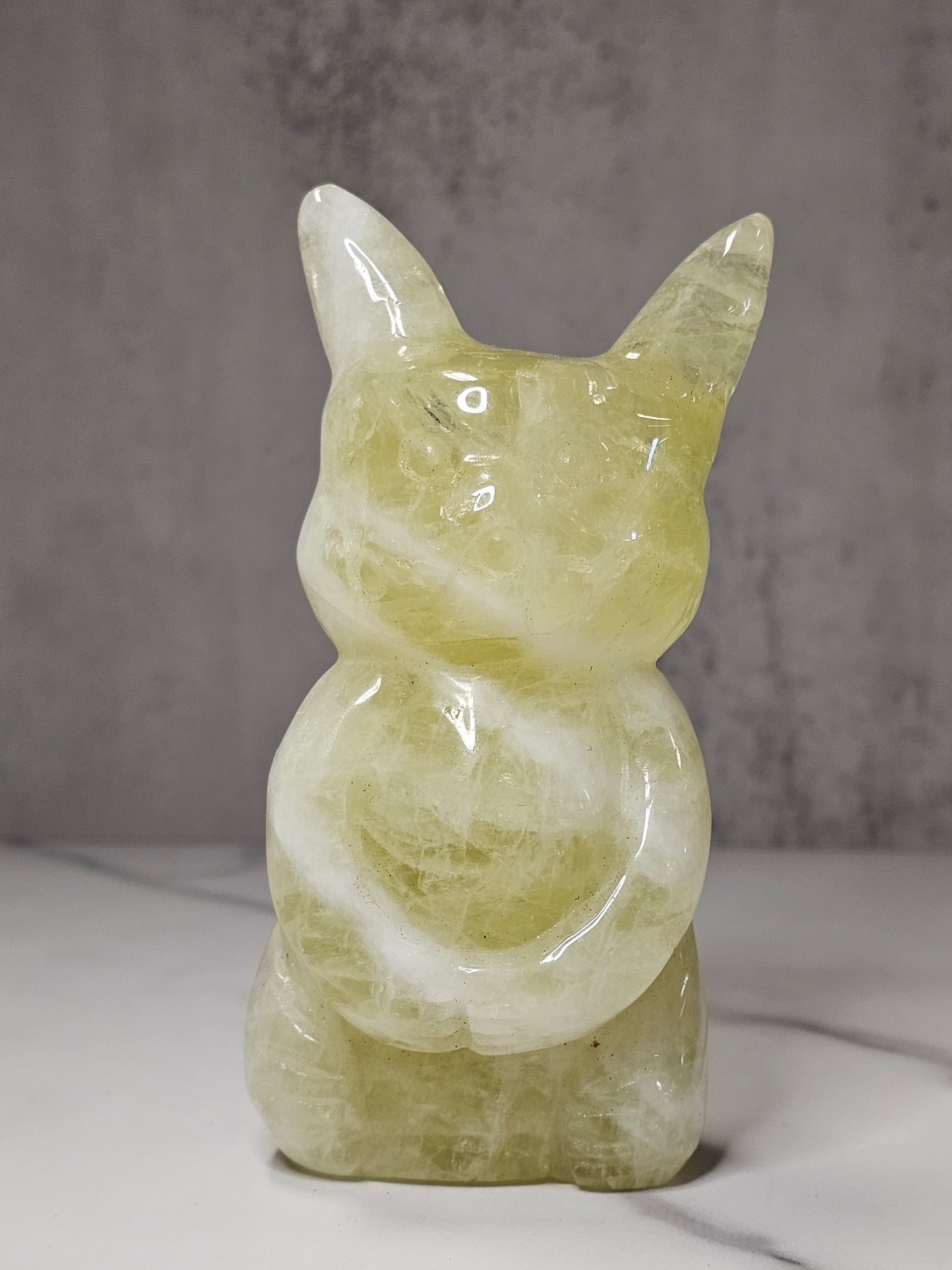 Citrine Pikachu Carving