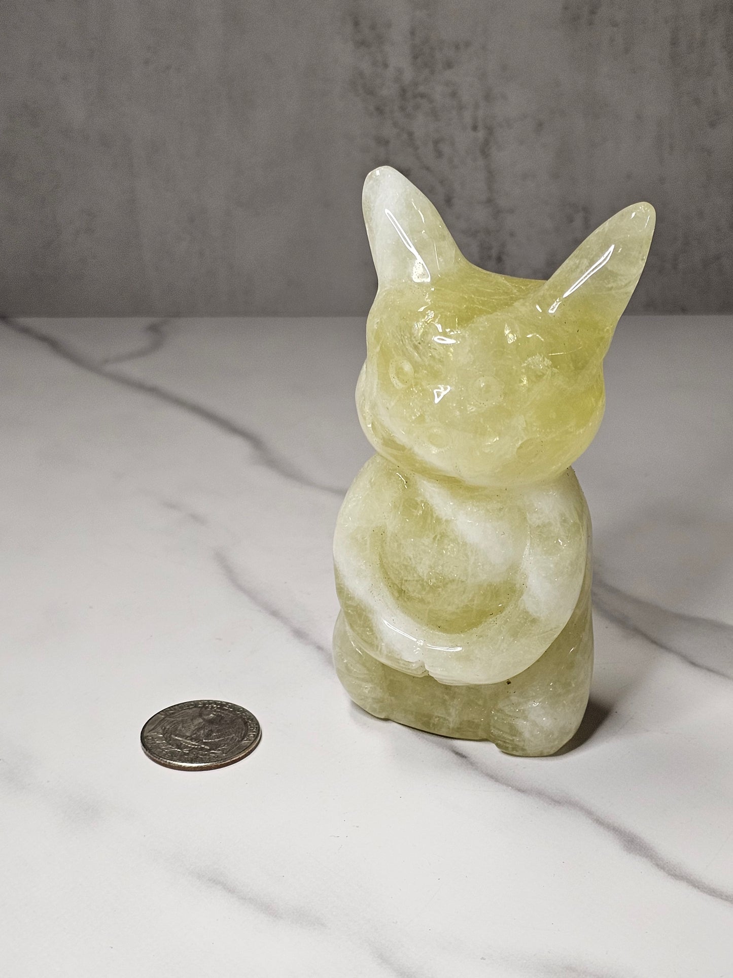 Citrine Pikachu Carving