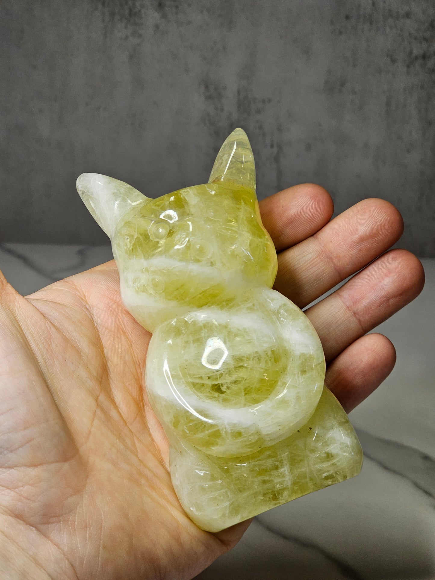 Citrine Pikachu Carving