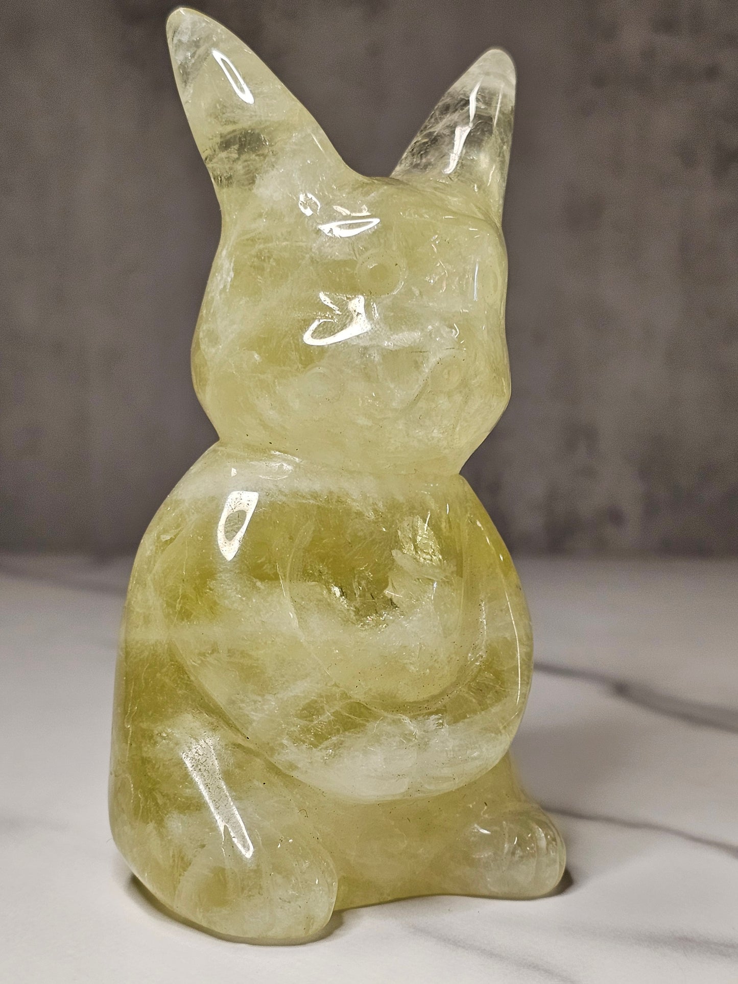 Citrine Pikachu Carving