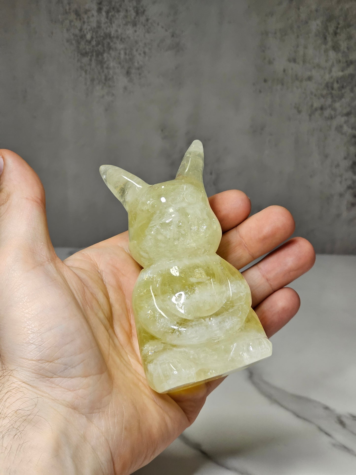 Citrine Pikachu Carving