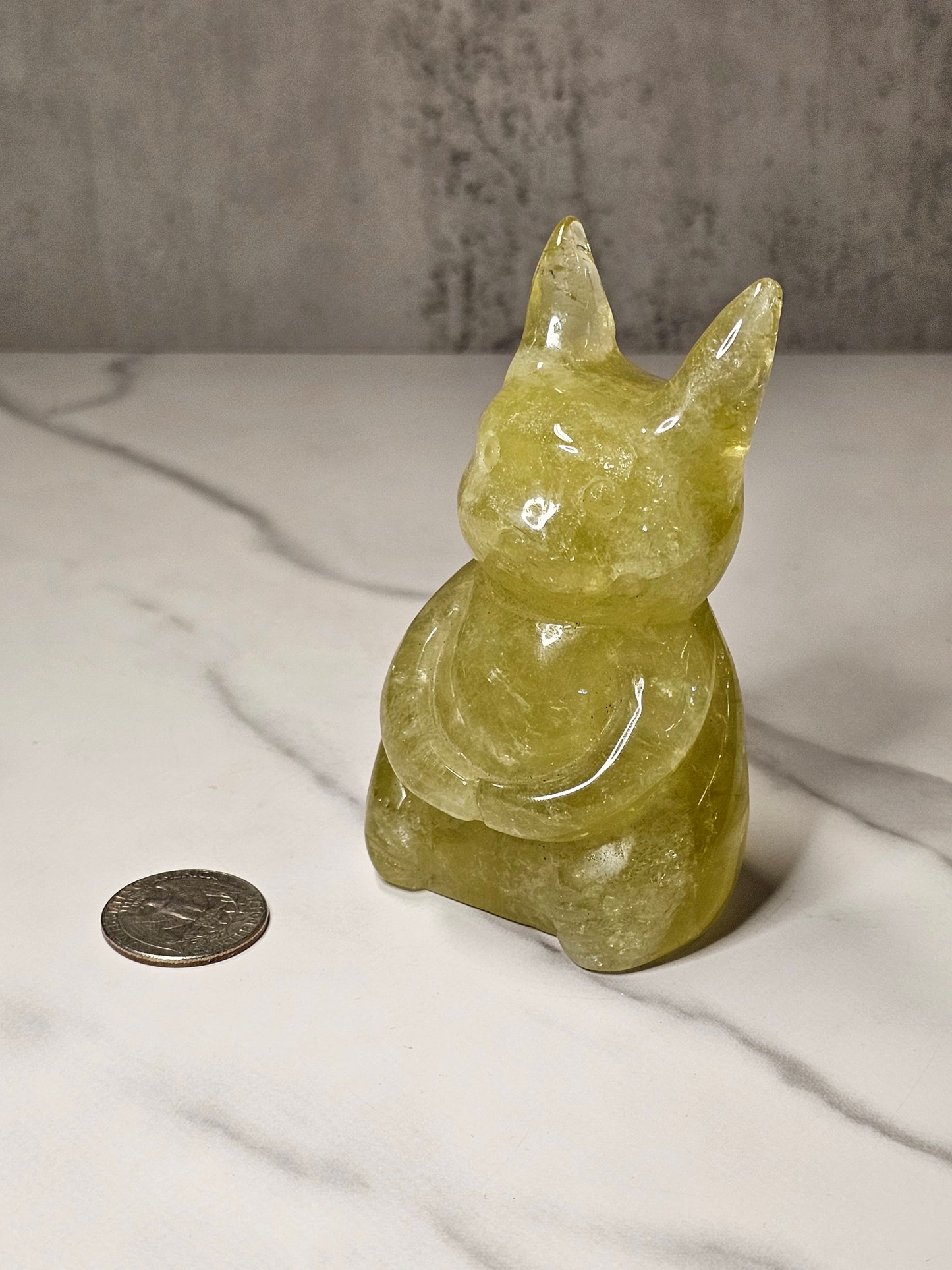 Citrine Pikachu Carving