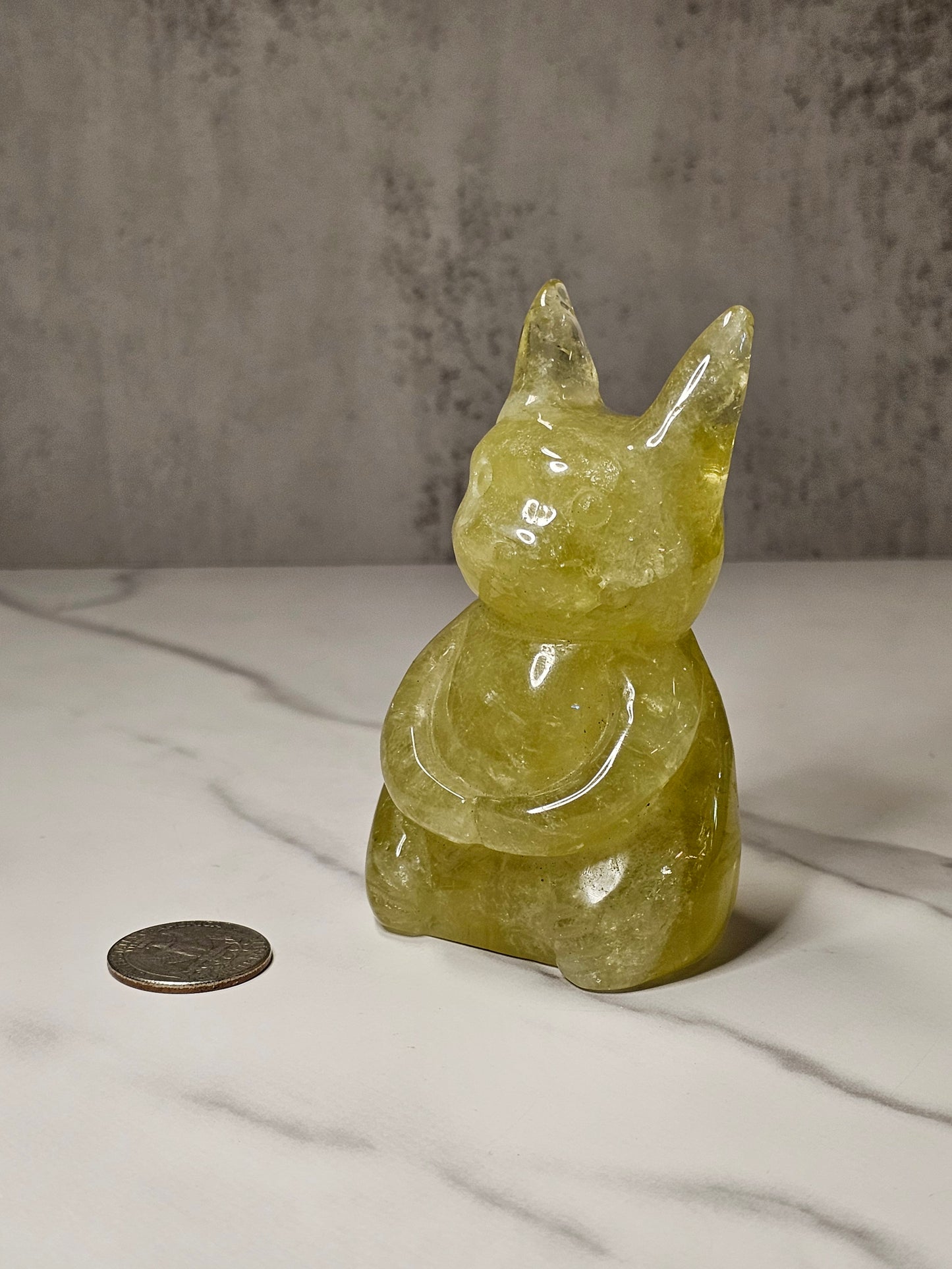 Citrine Pikachu Carving