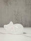 Clear Quartz Sleeping Cat Carving