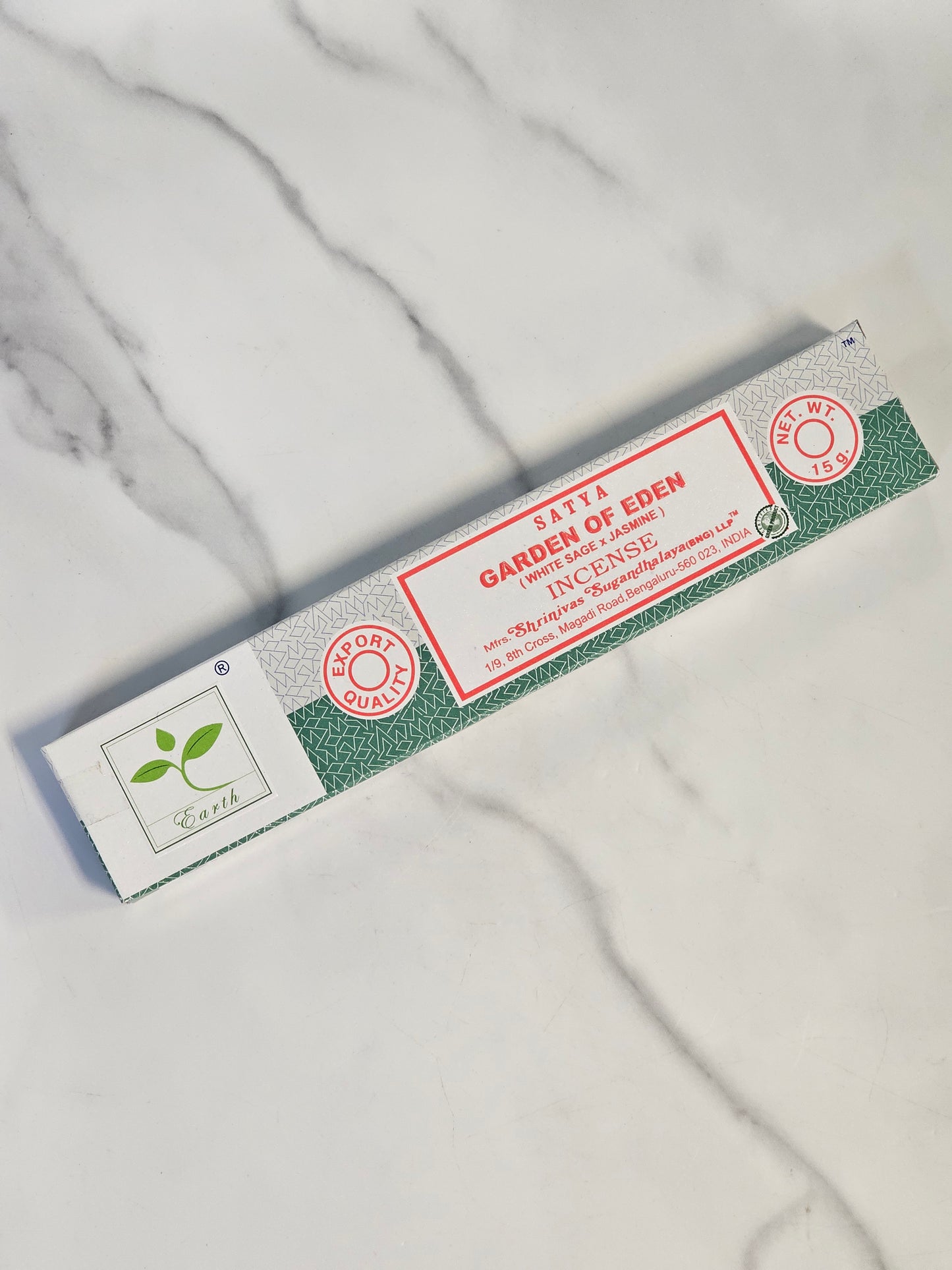 Satya Garden of Eden (White Sage x Jasmine) Incense Sticks 15g