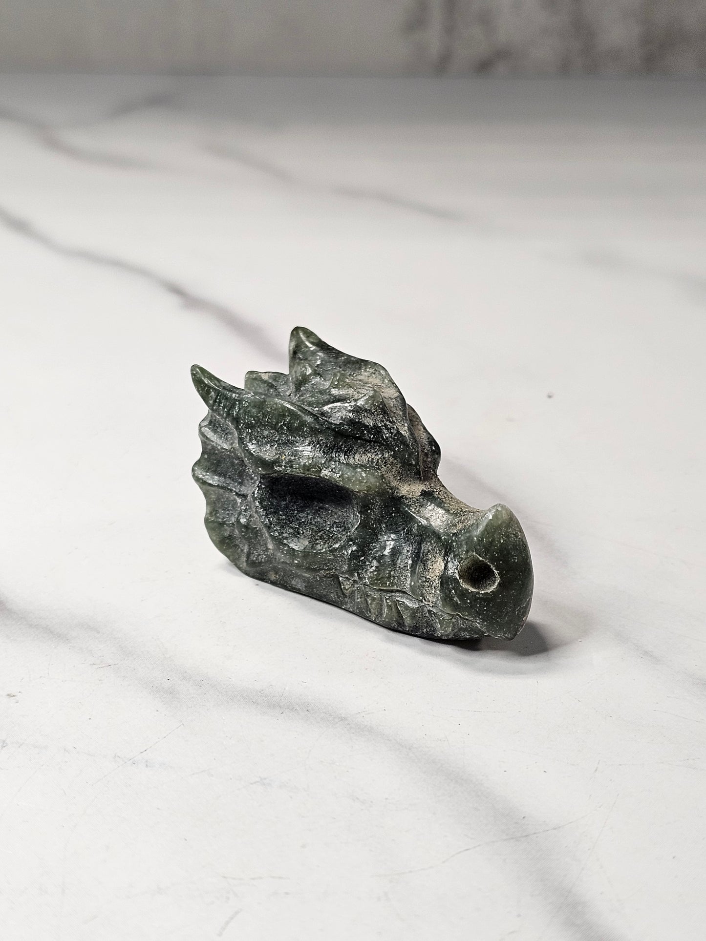 Jade Dragon Head Carving