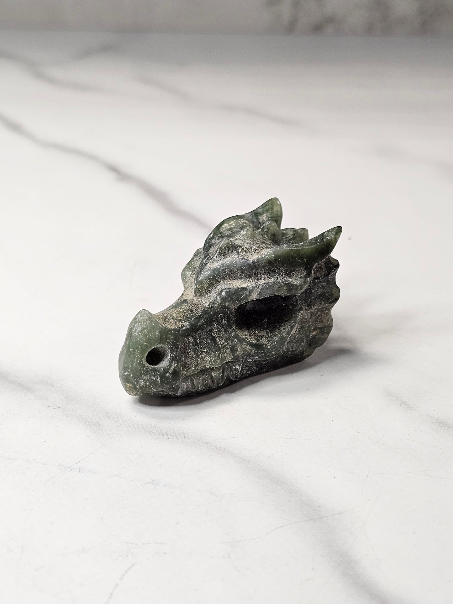 Jade Dragon Head Carving