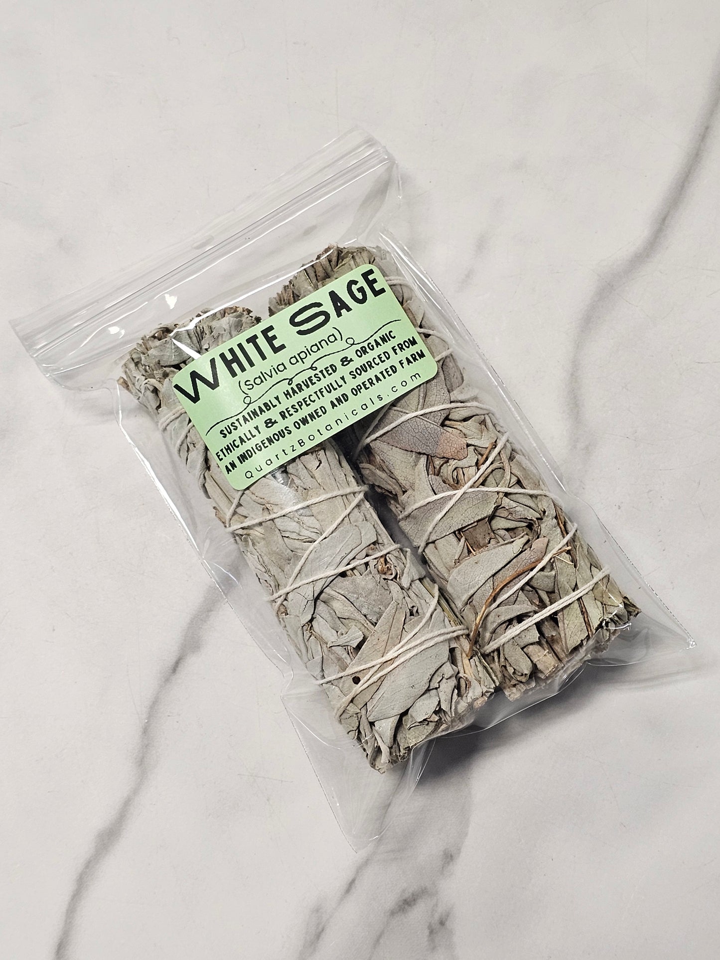 White Sage Stick (Salvia apiana) 4" - 2 Pack