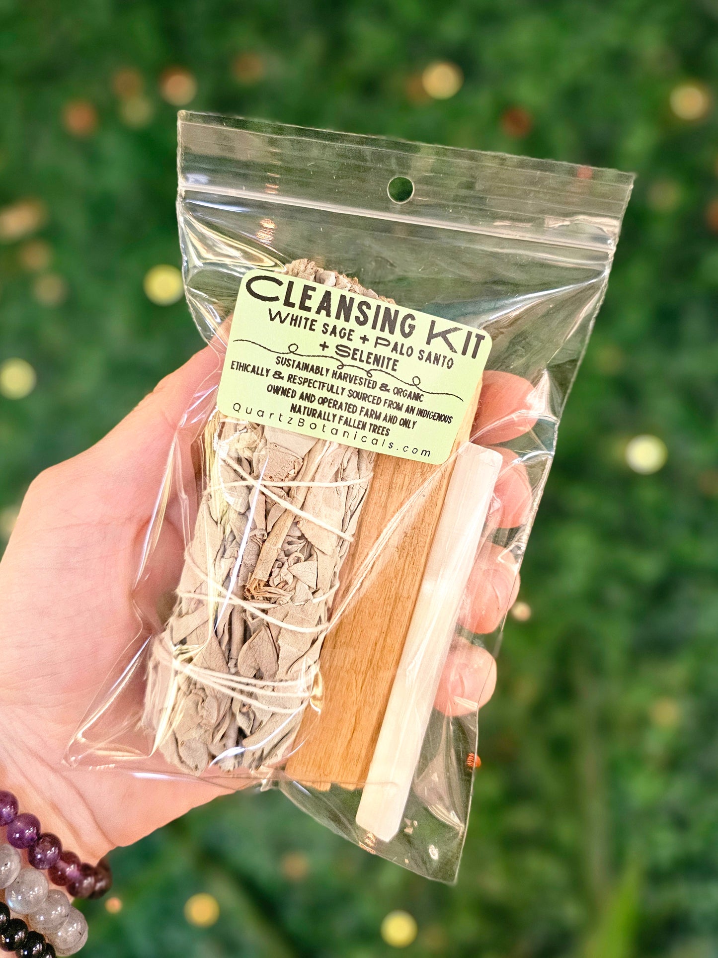 Cleansing Kit - White Sage + Palo Santo + Selenite