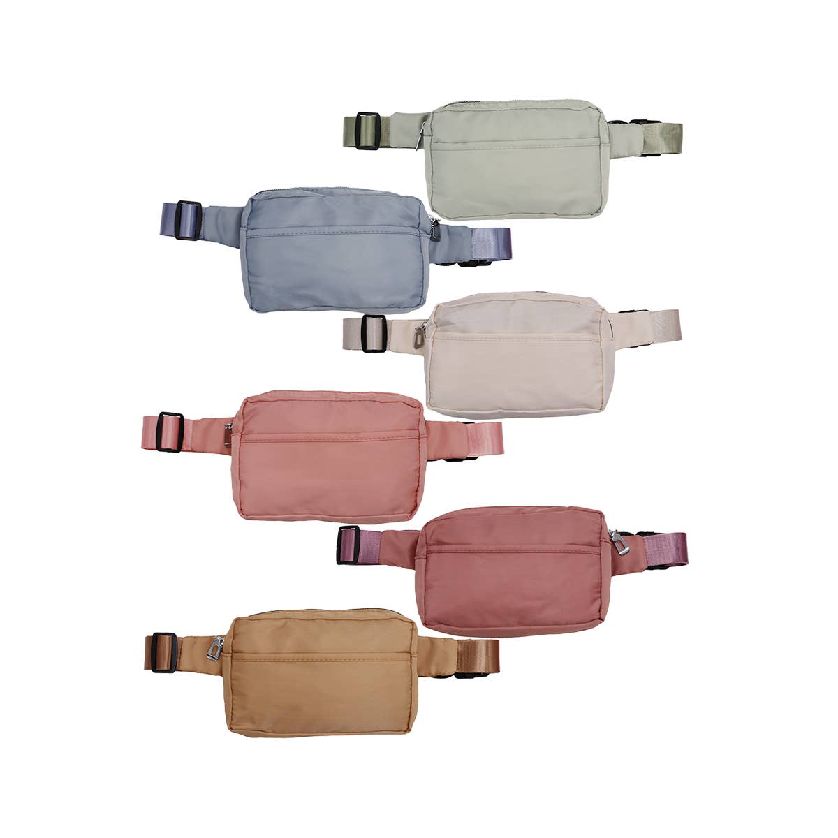 Minimal Matte Pastel Fanny Pack Cross Body Bag