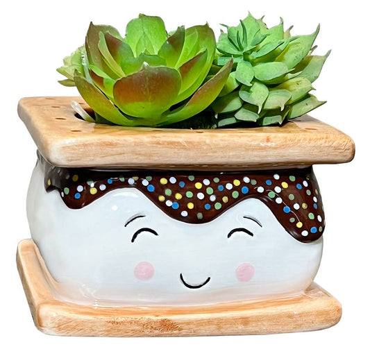 Small S'mores Ceramic Planter