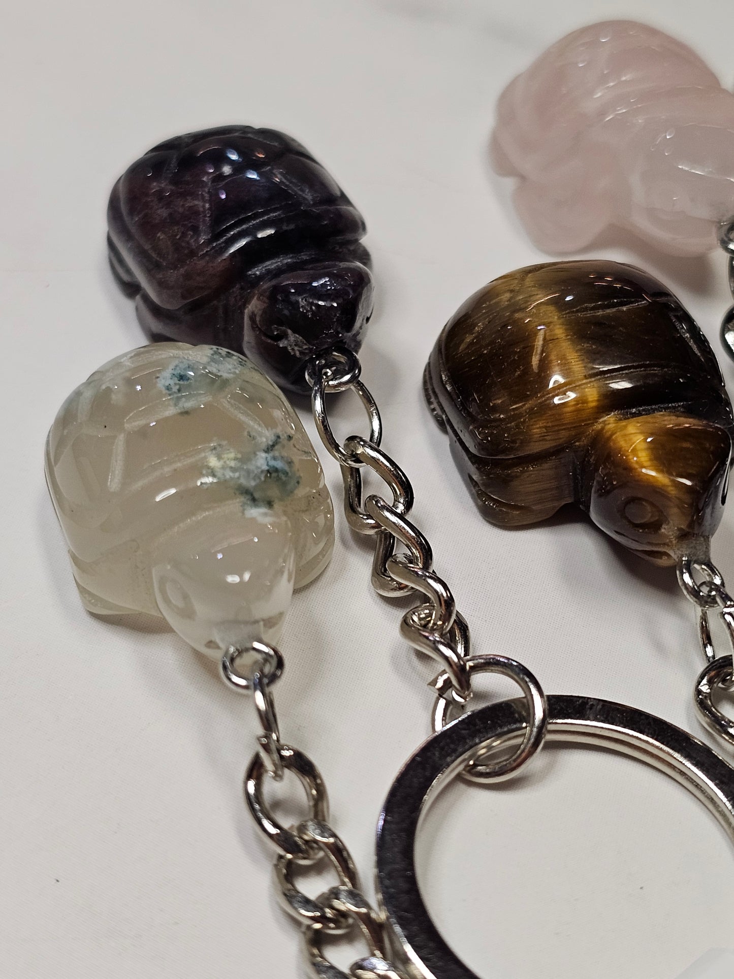 Crystal Turtle Keychain