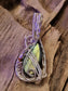 Labradorite and Silver Wire Wrapped Necklace
