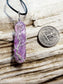 Purple Quartz Tree of Life Silver Wire Wrapped Necklace