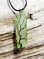 Green Quartz Tree of Life Copper Antiqued Wire Wrapped Necklace