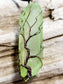 Green Quartz Tree of Life Copper Antiqued Wire Wrapped Necklace