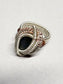 Labradorite and Silver Wire Wrapped Ring Size 8