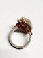 Labradorite and Silver Wire Wrapped Ring Size 8