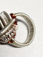 Labradorite and Silver Wire Wrapped Ring Size 7