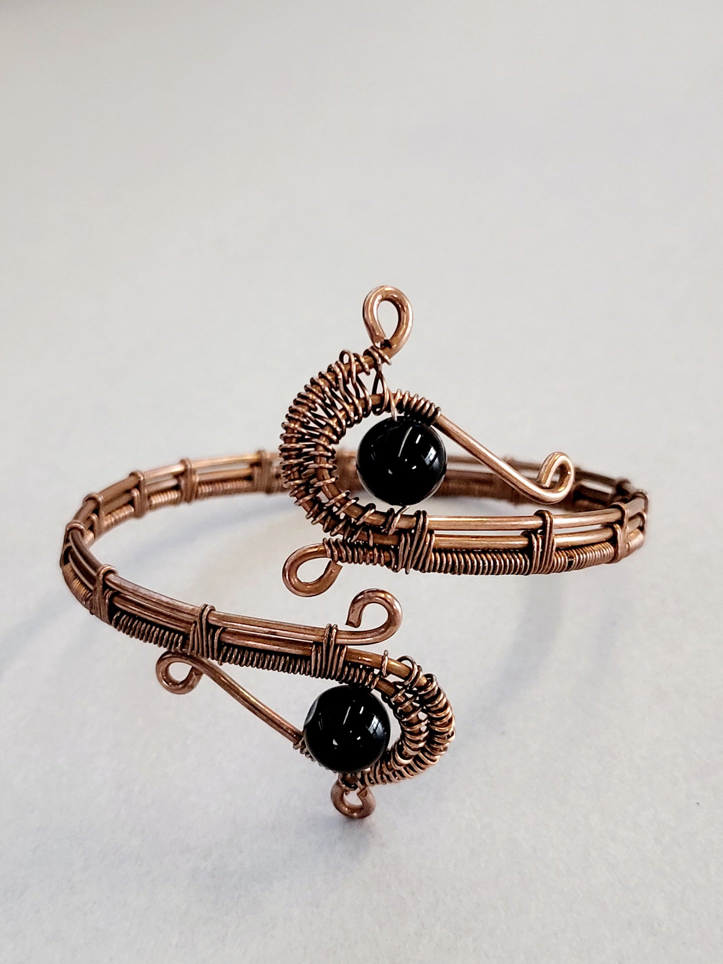 Obsidian Wire Wrapped Bracelet