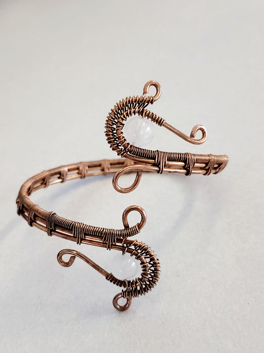 Quartz Wire Wrapped Bracelet