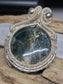 Fossilized Palm Root and Silver Wire Wrapped Necklace