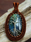 Labradorite Tree of Life Wire Wrapped Pendant Necklace