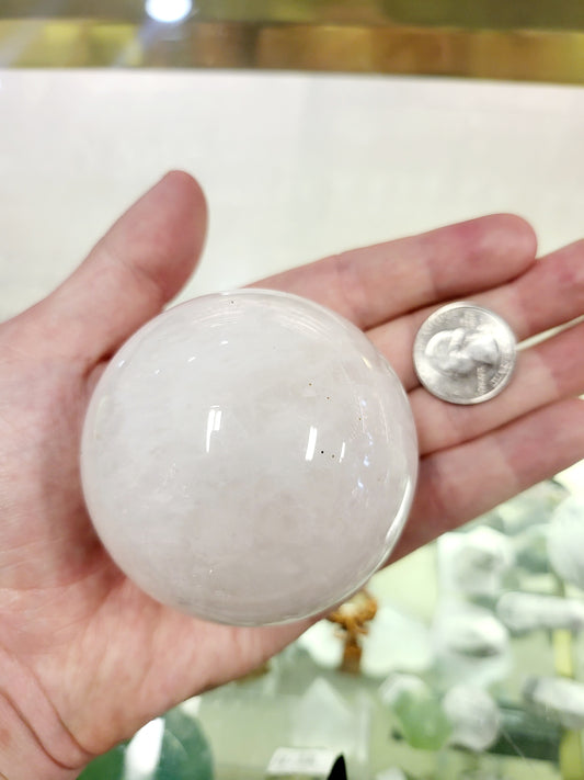 White Quartz Sphere